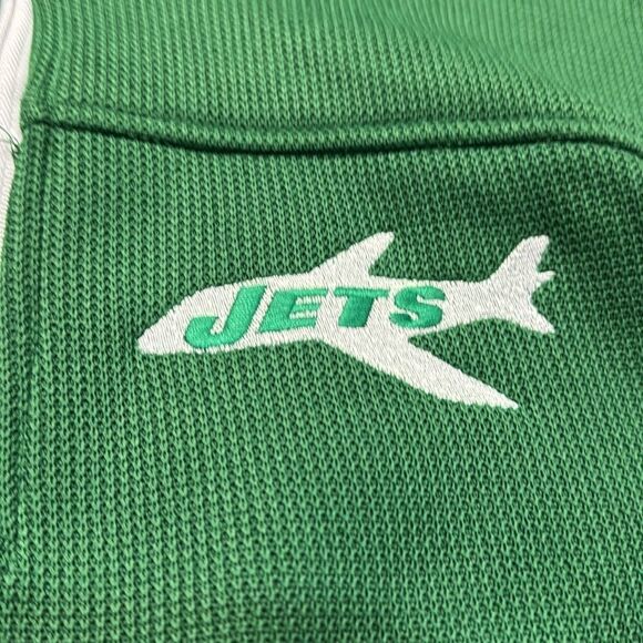 NWT NY NFL Jets Official Quarter-Zip Pullover Sweatshirt with Zipper Pockets M - Picture 9 of 12